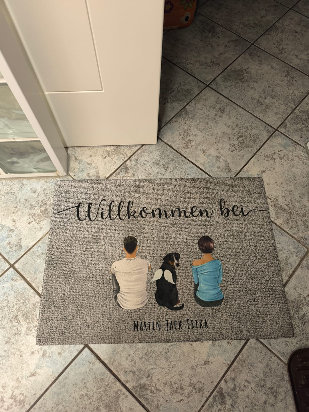 Customer photo review of Pärchen - Individuelle Fußmatte