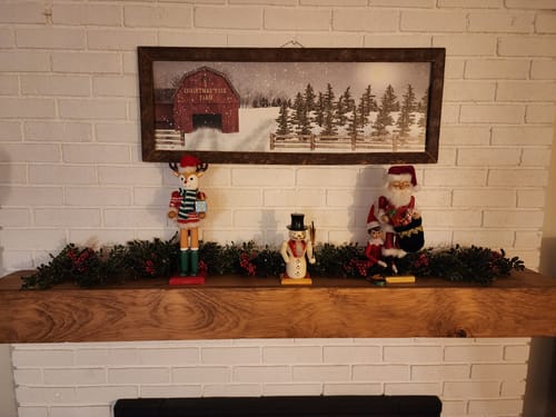 Customer photo review of Rustic Mantels