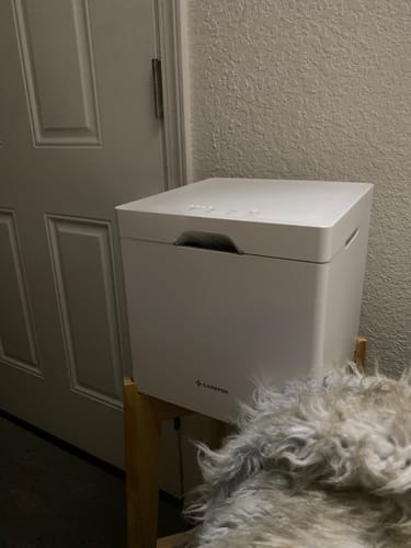 Customer photo review of Carepod Cube Plus X50V - Sanitizing Warm + Cool Mist Stainless Steel Humidifier