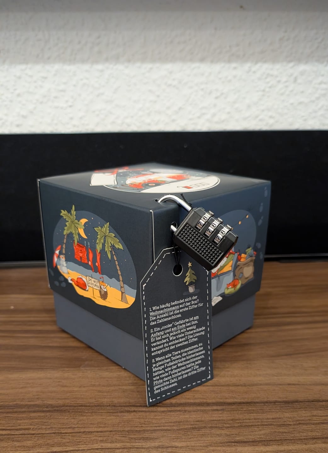 Customer photo review of Rätselfaltbox Xmas, 12,5 cm, farbig