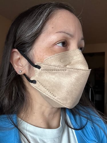 Customer photo review of KN95 Respirator Face Mask - Sand