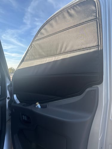 Customer photo review of Coachmen Beyond - Front Door Shades (set)