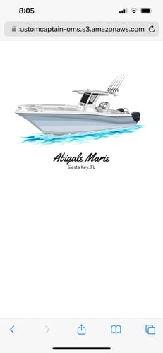 Customer photo review of Custom Digital Boat Artwork