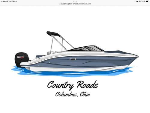 Customer photo review of Custom Digital Boat Artwork