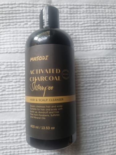 Customer photo review of Activated Charcoal Shampoo (400ml)