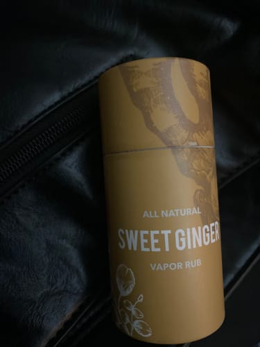 Customer photo review of Sweet Ginger Vapor Rub