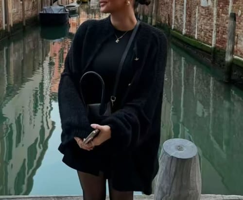 Customer photo review of Oversized Cardigan "CozyGlam"