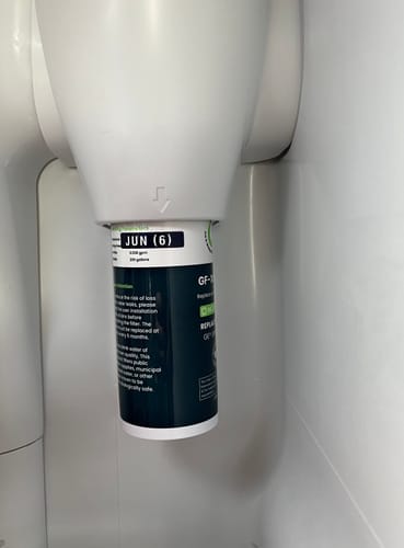 Customer photo review of Glacier Fresh Compatible with GE XWFE Refrigerator Water Filter(with chip)
