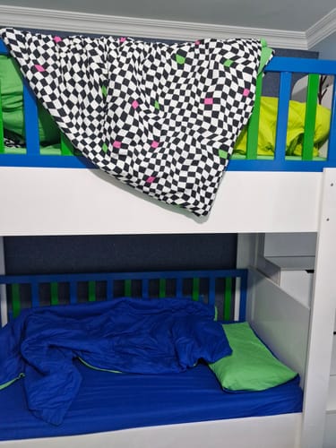 Customer photo review of Cozy Home Popping Colors Çift Kişilik Lastikli Çarşaflı Nevresim Takımı Hype Yeşil