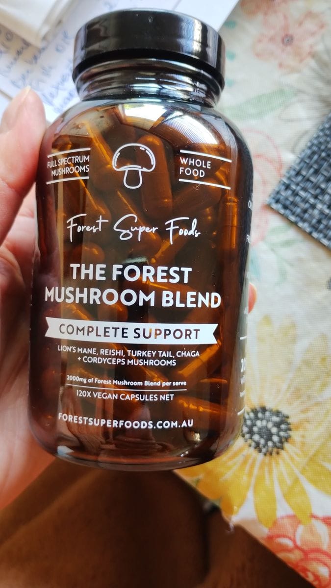 Customer photo review of Mushroom Blend Capsules