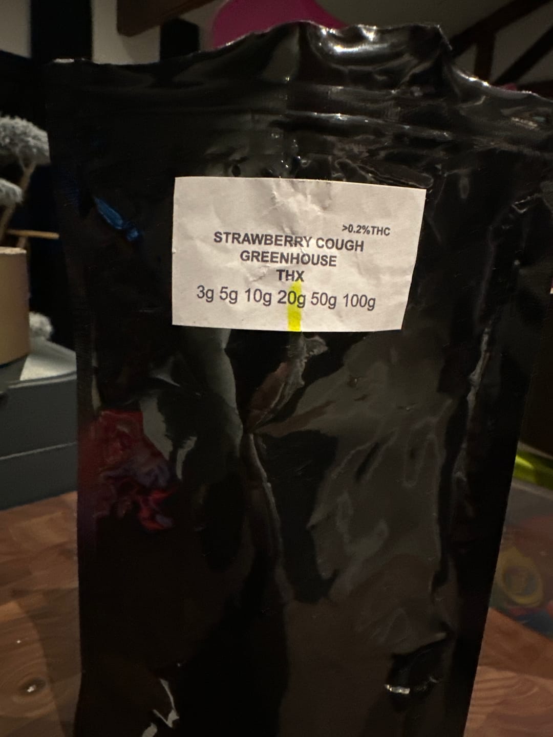 Customer photo review of Fleurs THX - Strawberry Cough Greenhouse 22%