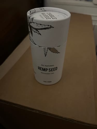 Customer photo review of Hemp Seed Recovery Oil