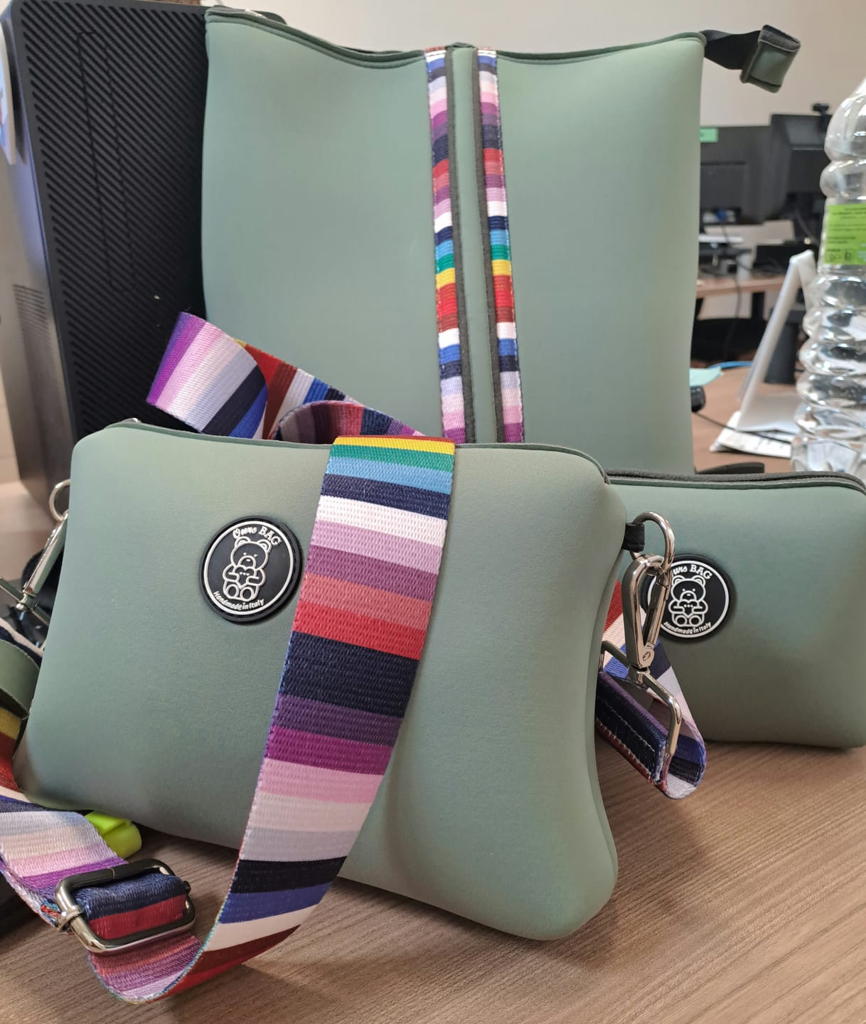 Customer photo review of TRIO | Zainetto + Pochette + Trousse
