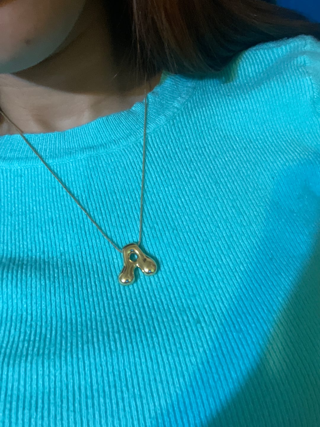 Customer photo review of Collar Inicial Bubble