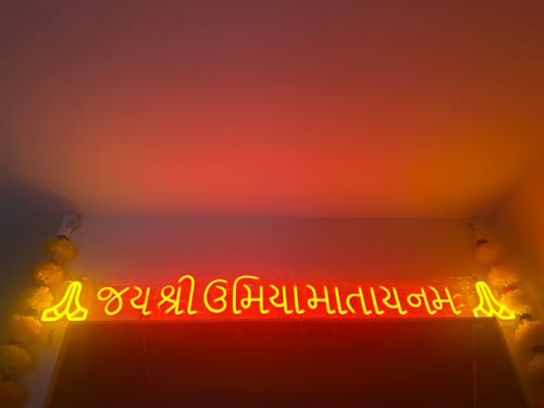 Customer photo review of Custom Neon Signs