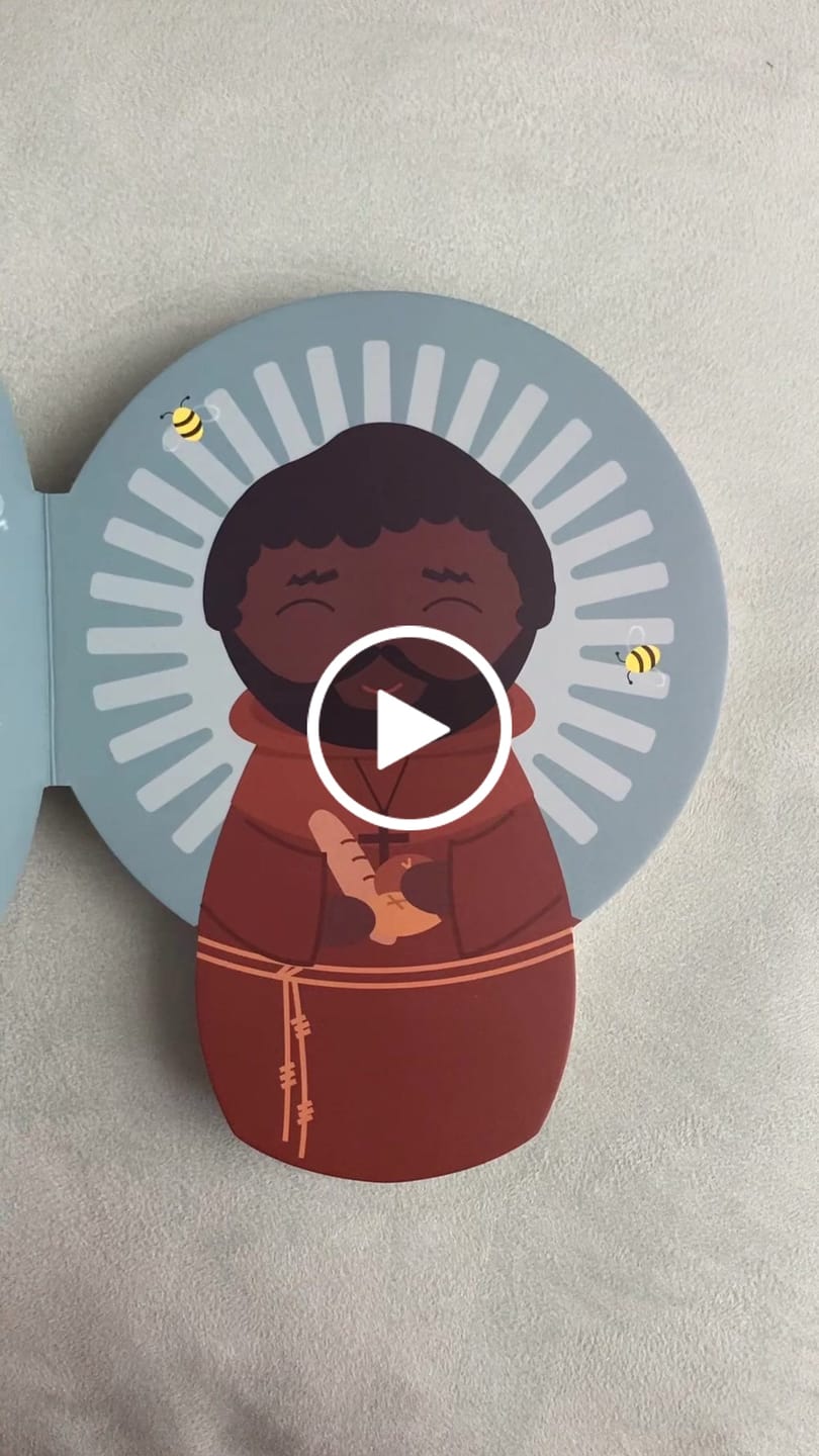 Customer video review of Come and See: Saints A to Z - An Alphabet of Catholic Saints - shaped board book