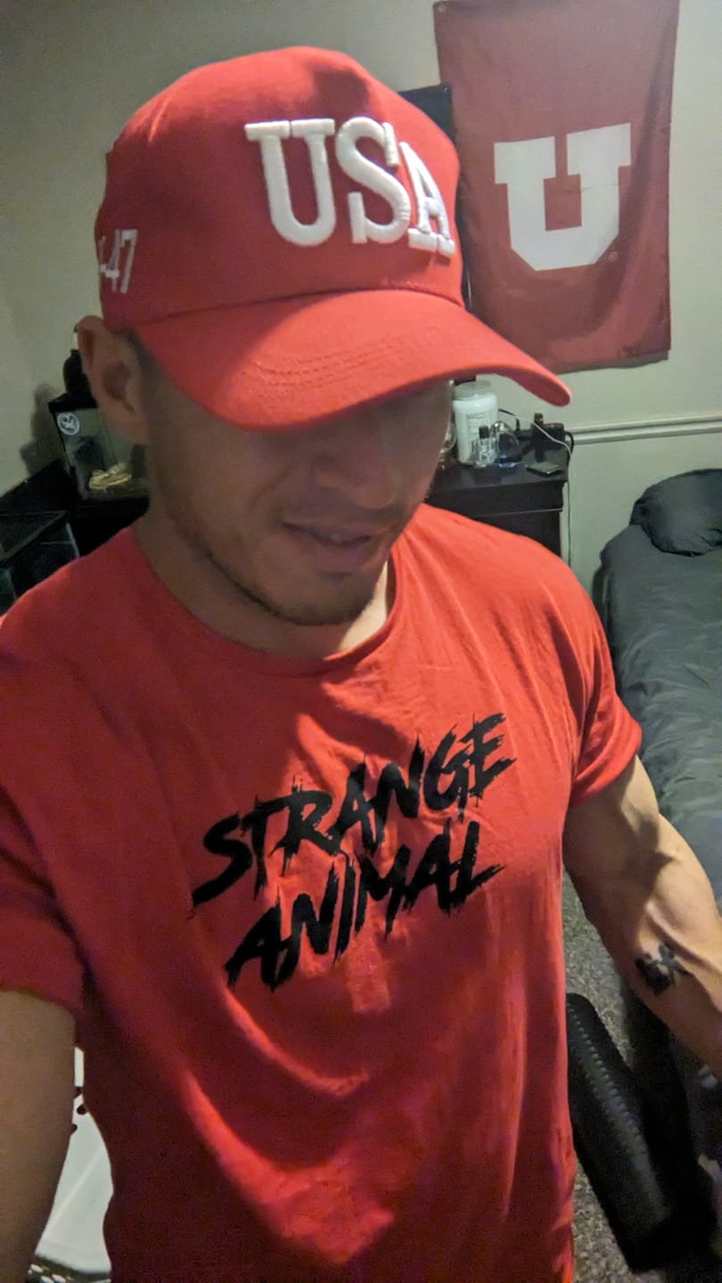 Customer photo review of Strange Animal T-Shirt