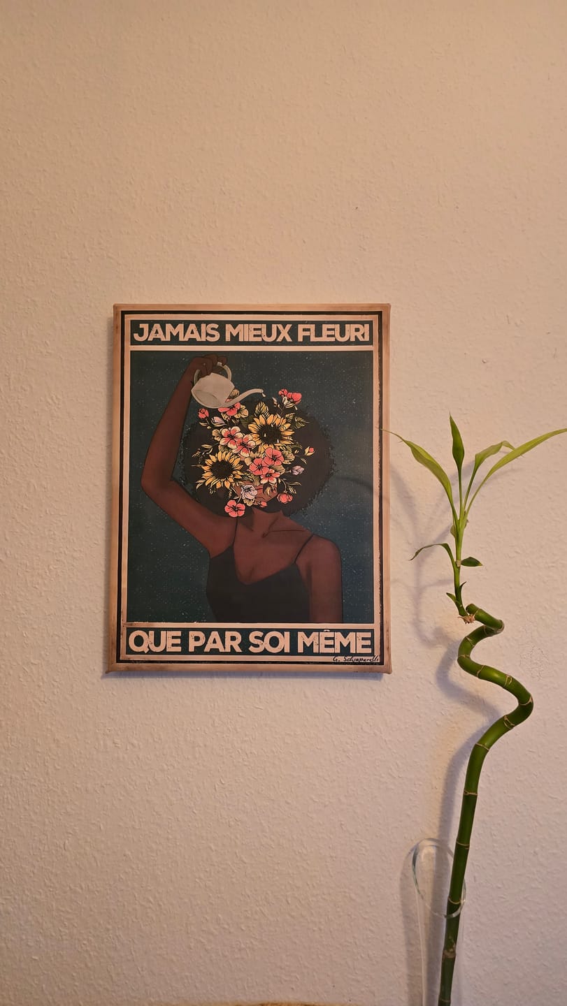 Customer photo review of Un livre est une fleur qui s'épanouit dans l'esprit de celui qui la cultive