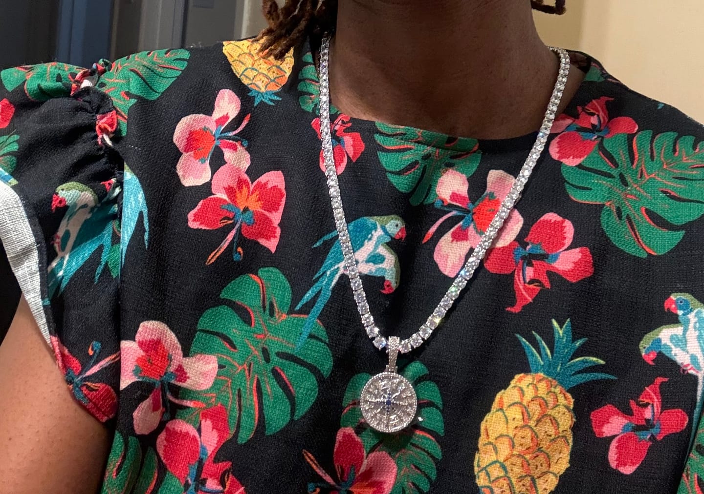 Customer photo review of 5mm Tennis Chain - White Gold