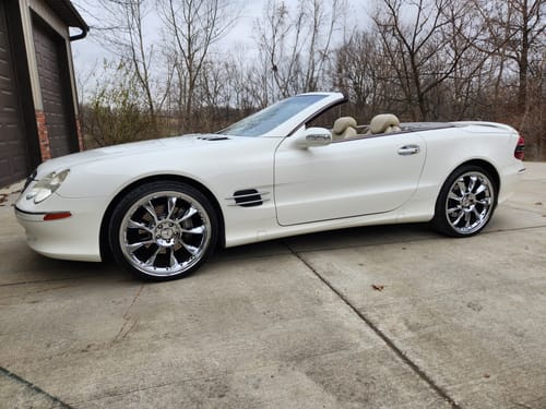 Customer photo review of 2003-2006 Mercedes-Benz SL500 4 Wheel Hydraulic Suspension Conversion/Delete Kit With Light Fix (MX14FM)