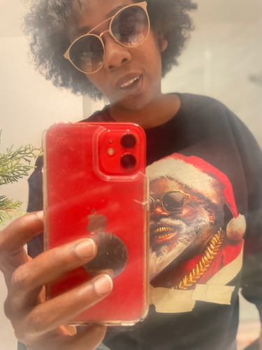 Customer photo review of Grilled Up OG Santa Christmas Sweatshirt