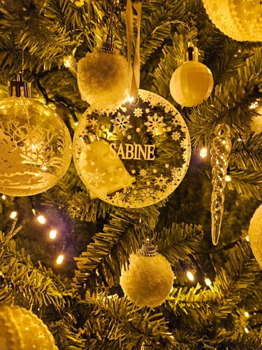 Customer photo review of Weihnachtsdeko mit Schneeflocken