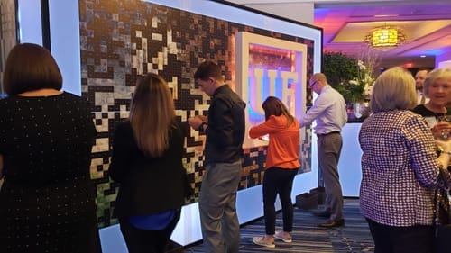 Customer photo review of Photo Mosaic Wall