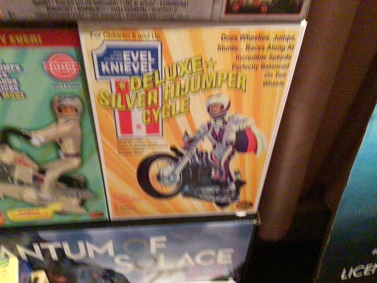 Customer photo review of Evel Knievel Deluxe Silver High Jumper Stunt Cycle