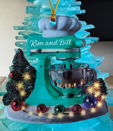 Customer photo review of Love Baking Christmas – Personalized Baking Ornament