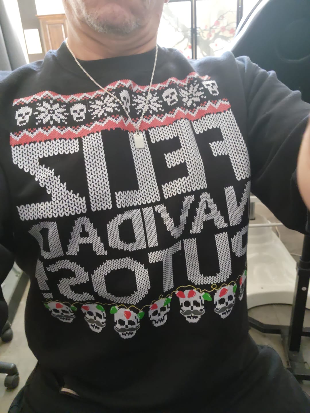 Customer photo review of Feliz Navidad Putos OG Navidad Sweatshirt