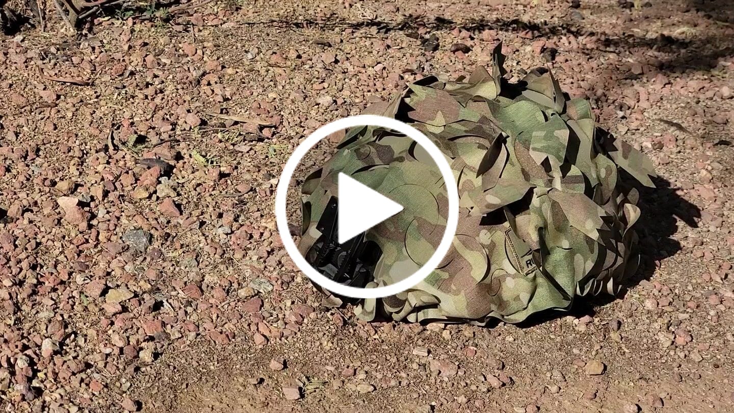 Customer video review of Predator Ghillie™ Helmet Cover