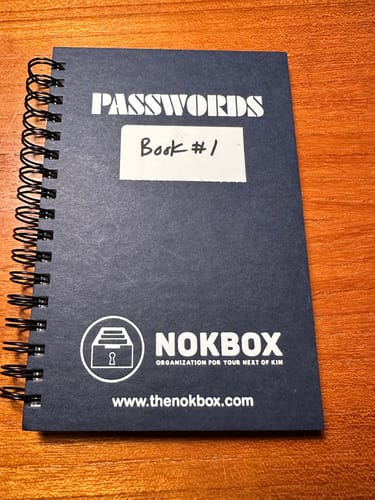 Customer photo review of Password Book