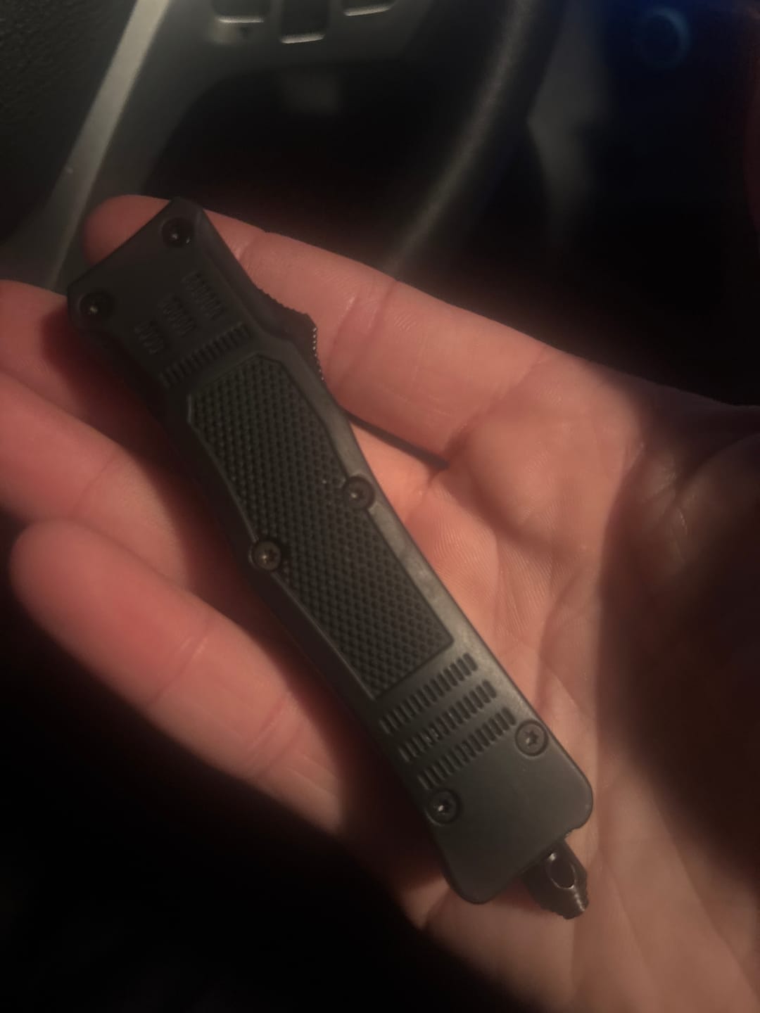Customer photo review of Small Black Phantom D/A OTF (Multiple Blade Styles Available)