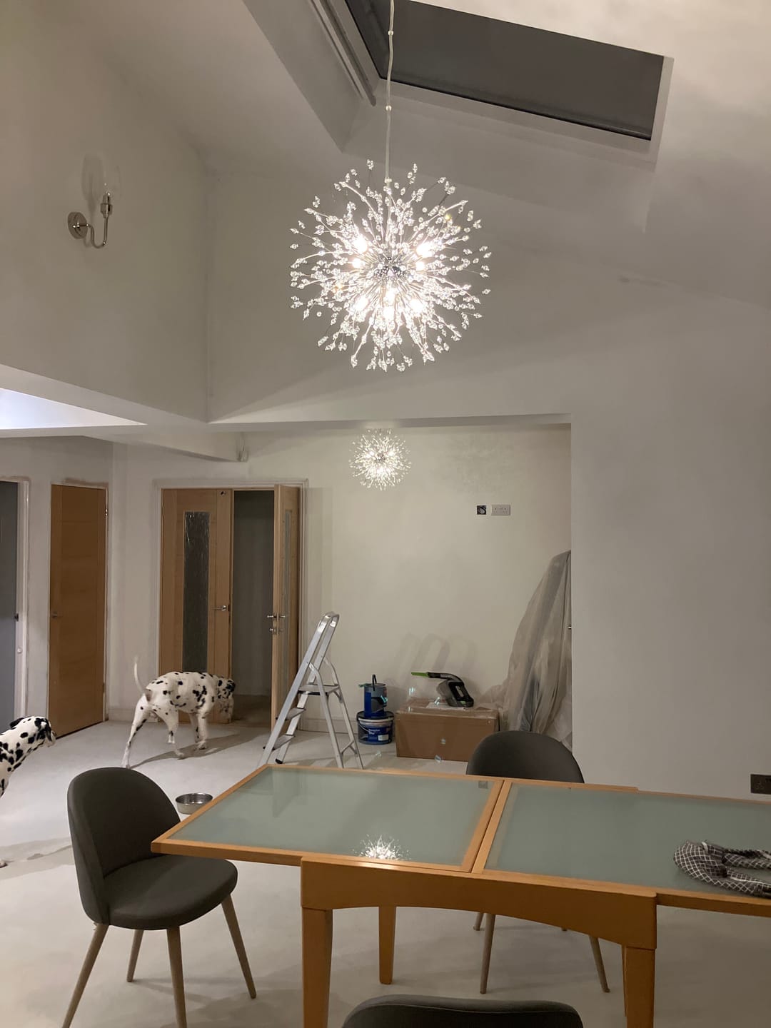 Customer photo review of Luxury 8-Light Sputnik Firework Chandelier