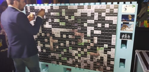 Customer photo review of Photo Mosaic Wall