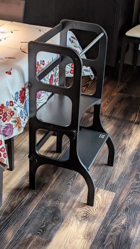 Customer photo review of STEP'n'SIT® • Helper Tower - Table • Convertible 2-in-1