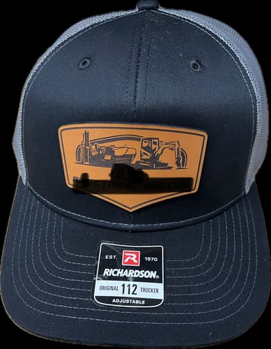 Customer photo review of Custom Leather Patch Hats Richardson 112 Laser Engraved