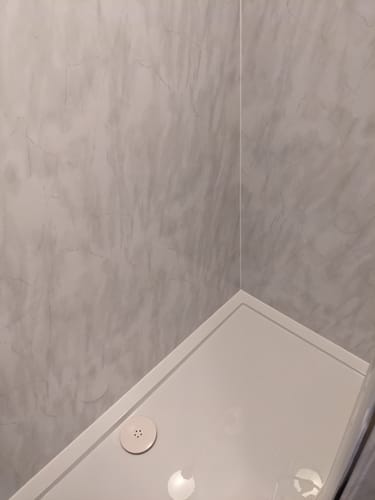 Customer photo review of 1400 x 700 Rectangle Stone Shower Tray
