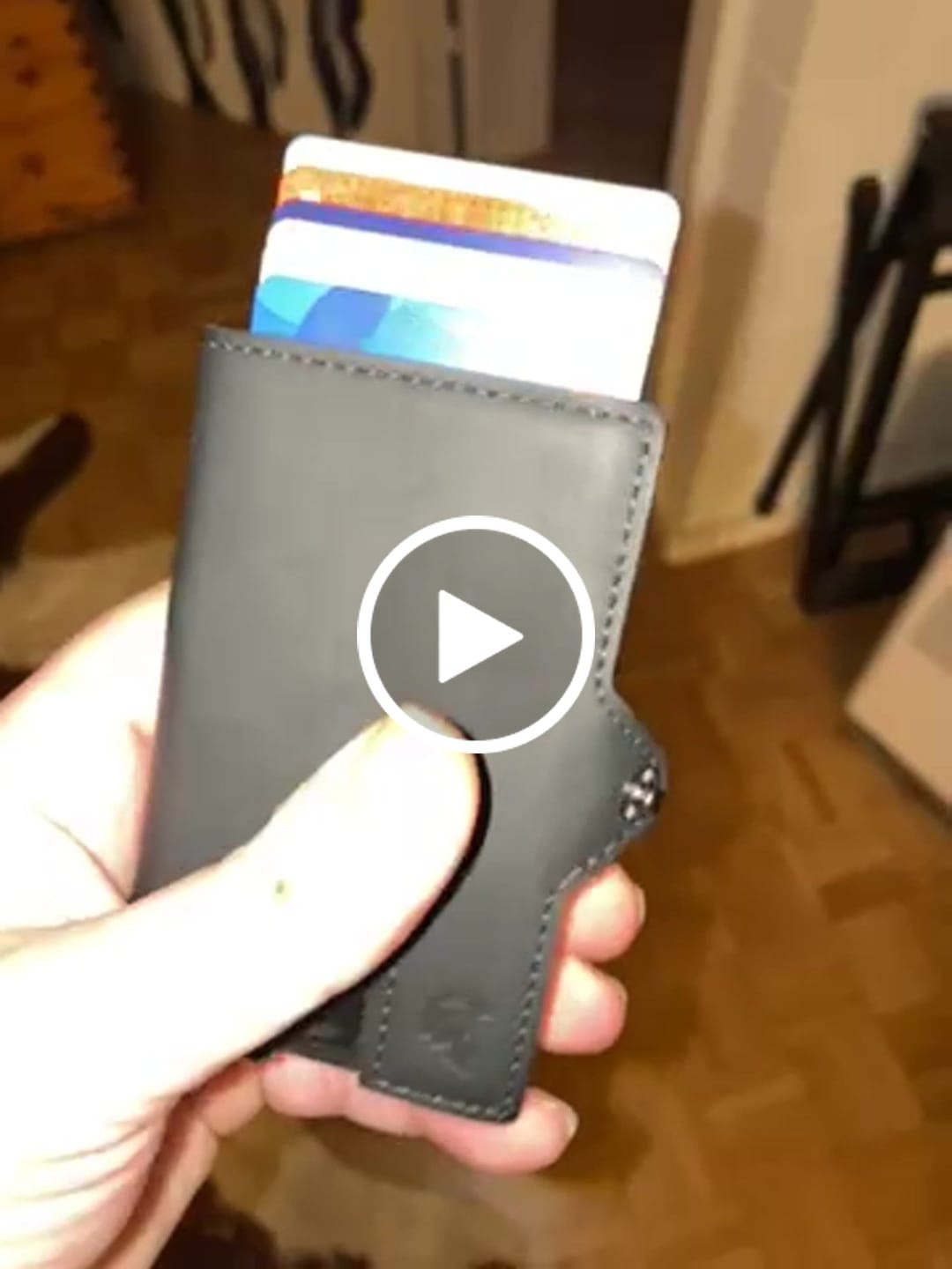 Customer video review of Slim Wallet