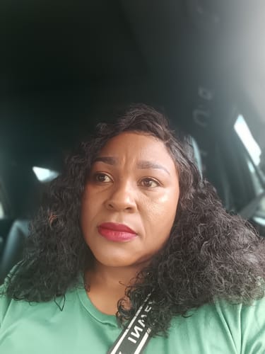 Customer photo review of Double Drawn Brazilian 13x4 Lace Frontal Wig - Water Wave