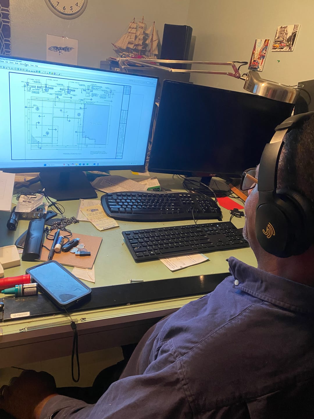 Customer photo review of Clarity CL01: Noise Cancelling Headphones