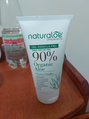 Customer photo review of Gel Puro de Aloe Vera Orgánico & Vitamin Complex® 150ml