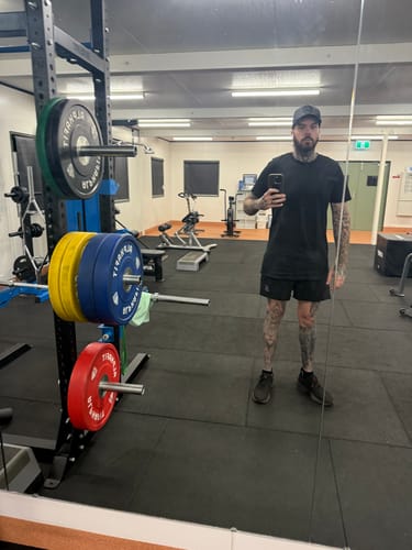 Customer photo review of Wolves - Quads of the Gods Lift Shorts -Black / Red