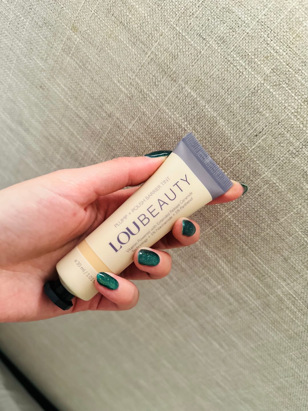 Customer photo review of Plump + Polish Barrier Tint