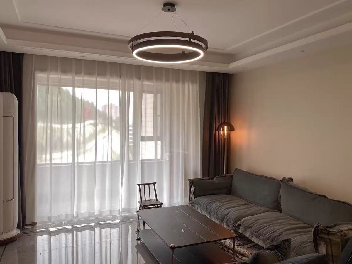 Customer photo review of WOMO Circular Led Wood Chandelier-WM2492