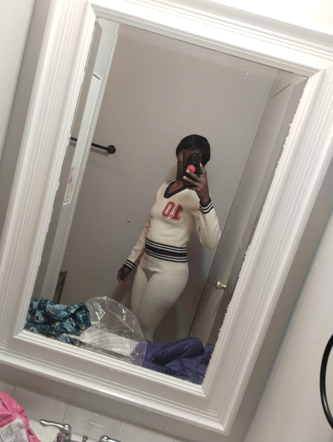 Customer photo review of Sandie Graphic Knit Top & Leggings SET