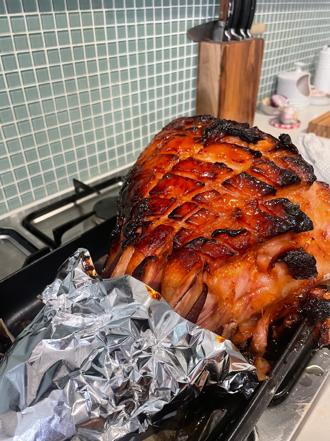 Customer photo review of Free Range Half Ham Prepared For Glazing