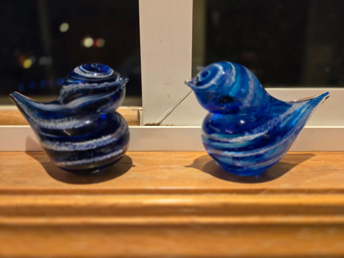 Customer photo review of Colorful Glass Birds with Cremation Ash