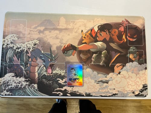 Customer photo review of Custom Playmat (24" x 14")