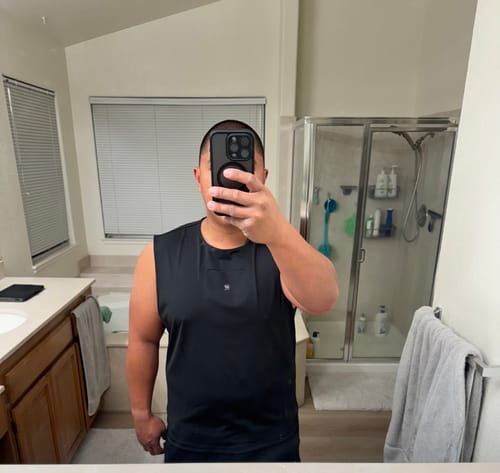 Customer photo review of Men's Sleeveless Second Skin - Yeezy Gap Engineered by Balenciaga - 2 Colors Available